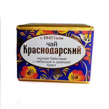 Чай чёрный Краснодарский с 1947 года - Букет с чабрецом и душицей, Россия, 50 гр.