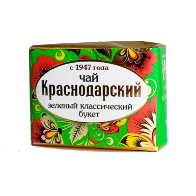 Чай зелёный Краснодарский с 1947 года - Букет, Россия, 65 гр.