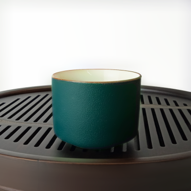 Чашка чайная (пиала) - Японский стиль, зелёная, 65 мл.