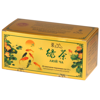 Чай зеленый - Люй Ча, 20 пакетиков, картон, 50 гр.