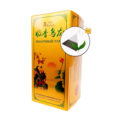 Чай улун - Молочный Улун, 20 пакетиков, картон, 50 гр.