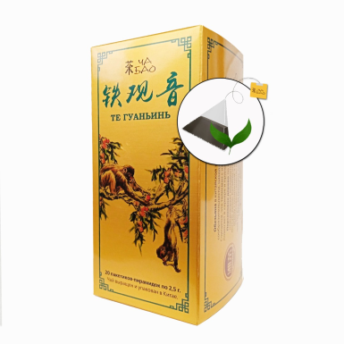 Чай улун - Те Гуаньинь, 20 пакетиков, картон, 50 гр.