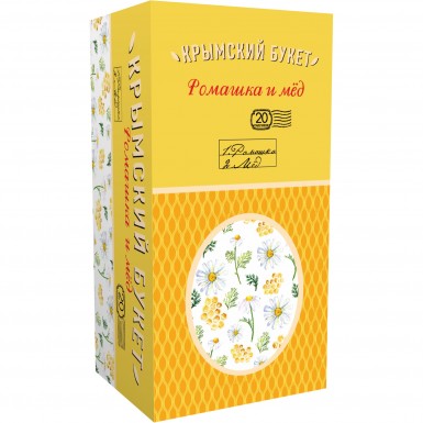 Чайный напиток 'Крымский букет' Ромашка и мед, 20 пакетиков, 30 гр.