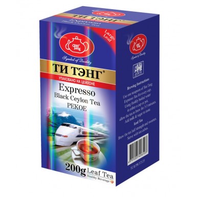 Чай 'Ти Тэнг' - Экспрессо, чёрный чай стандарта Pekoe, 200 г.