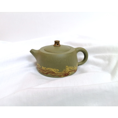 Чайник из зеленой исинской глины -  Цзинь Лань, Колодец, Китай, 200 мл