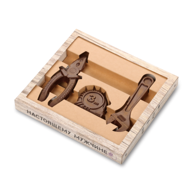 Шоколад фигурный  - Набор 'Хозяин в доме', 55% какао, 130 гр.