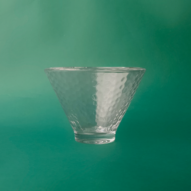 Чашка чайная (пиала) - Ледяной узор, Конус, стекло, 65 мл.