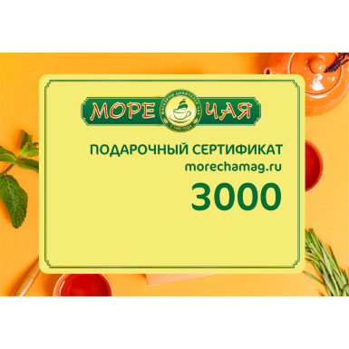 Электронный подарочный сертификат 3000 рублей