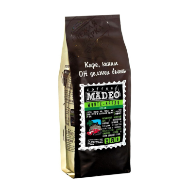 Кофе ТМ 'Мадео' -  Монте-Карло, 90% арабика и 10% робуста, в зернах, 500 гр.