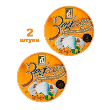 Зефир 'Морошка-облепиха ', 225 гр., Россия, 2 шт.