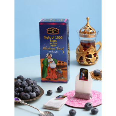 Чай пакетированный ТМ 'Mabroc' - Ночь 1000 звезд (черника), 25 пак., 50 гр., Шри-Ланка