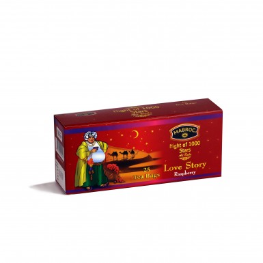 Чай 'Маброк' Пакетики ( 25 штук), Ночь 1000 звезд (малина), Шри-Ланка, 50 гр.