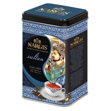 Чай чёрный ТМ 'Наргис' - Sultan, Ассам Эрл Грей, банка, 200 г