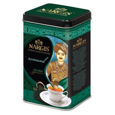 Чай чёрный ТМ 'Наргис' - Romand, Нилгири черный, банка, 200 г.