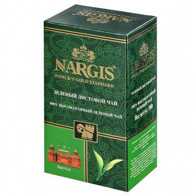 Чай Наргис - Зеленый, картон, 100 г